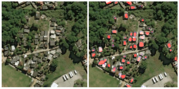 Figure 10: Validation images (left), corresponding signed distance prediction (center) and thresholded signed distance prediction overlay (right).