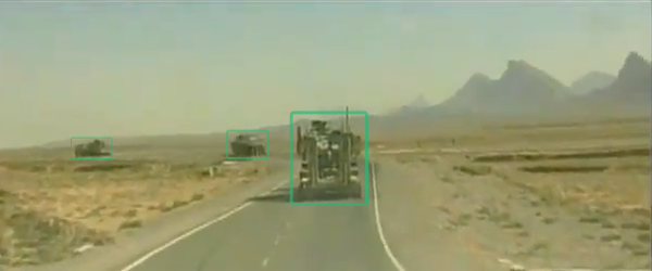 Figure 4: MMTI and trainable HoG pedestrian/vehicle detectors extract dynamic obstacles from HD video at runtime