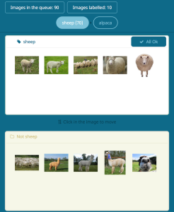 Figure 1: Labellio's AI-assisted labelling simplifies the job of categorizing training data.