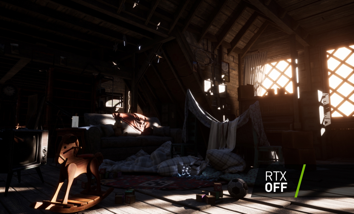 RTXGI on and off comparison