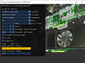 Vulkan sample 3 - CAD scene Vulkan sample 3 - CAD scene